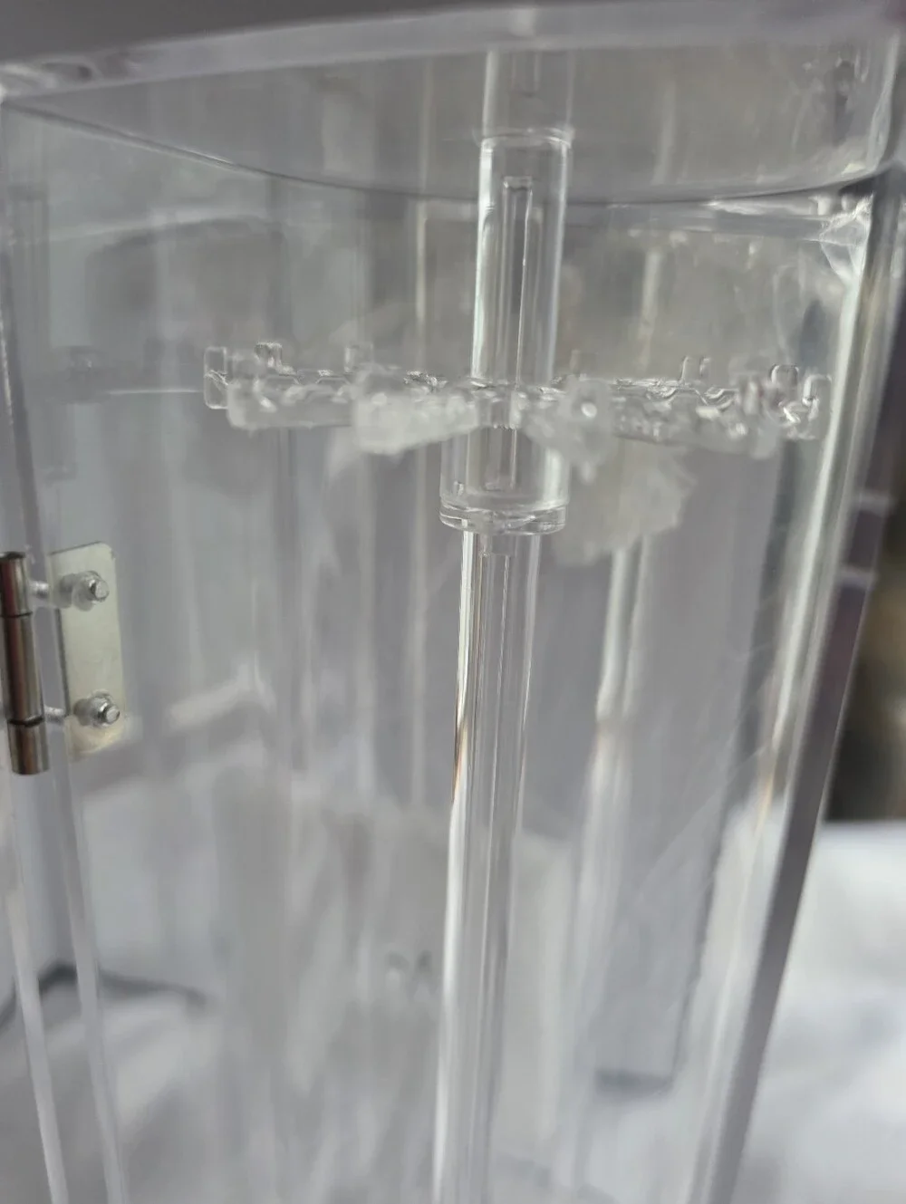 Clear Acrylic Rotating Necklace Organizer